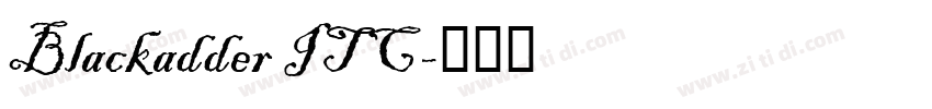 Blackadder ITC字体转换